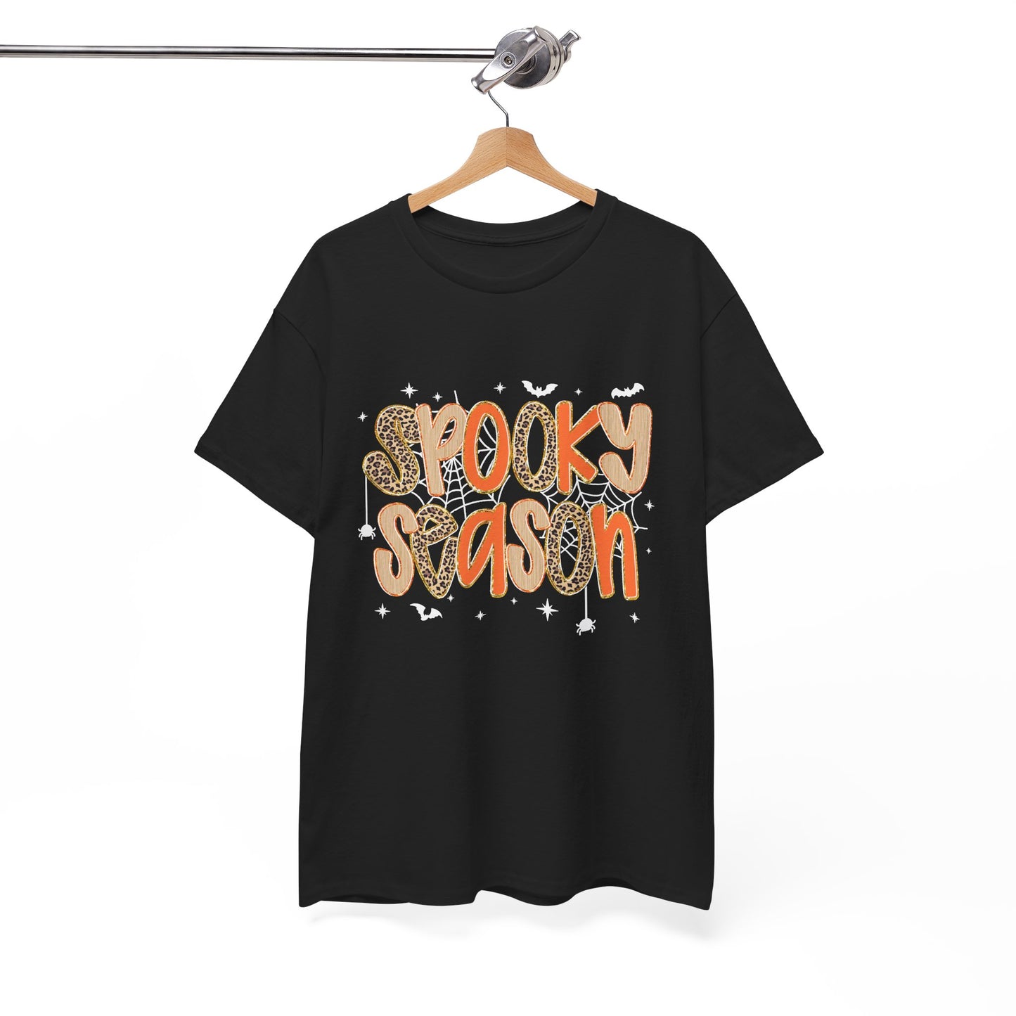 Spooky Season Tee — Retro Orange Halloween Graphic T-Shirt