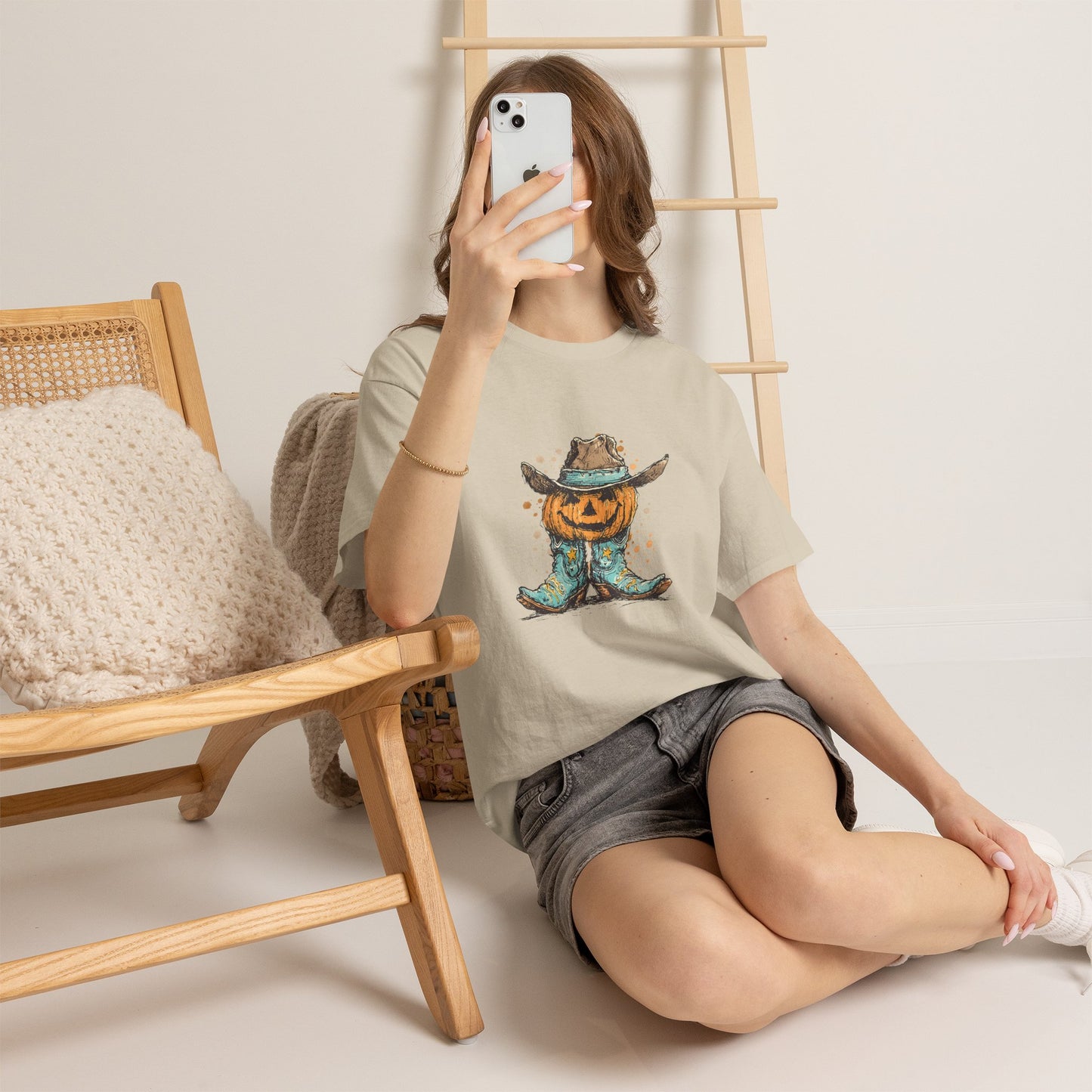 Pumpkin Cowboy Tee — Halloween Western Jack-O’-Lantern T-Shirt