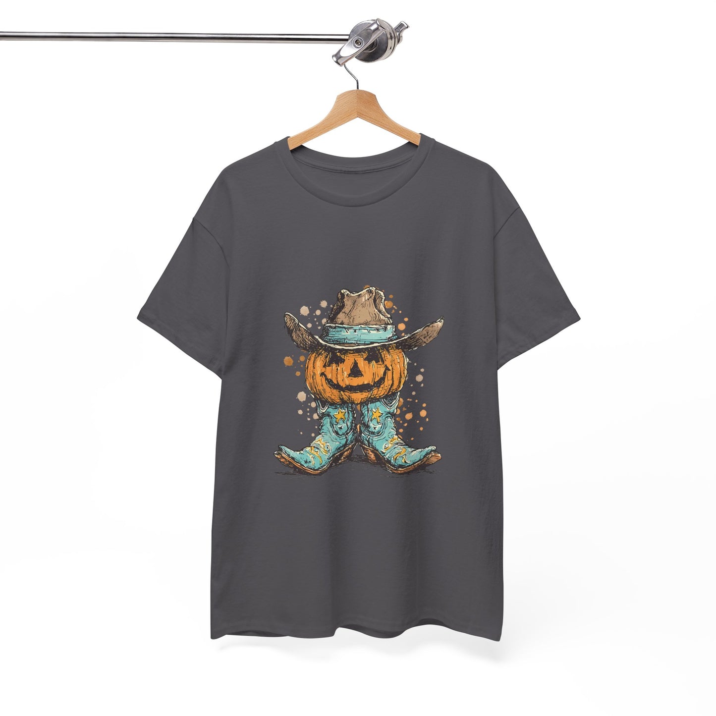 Pumpkin Cowboy Tee — Halloween Western Jack-O’-Lantern T-Shirt