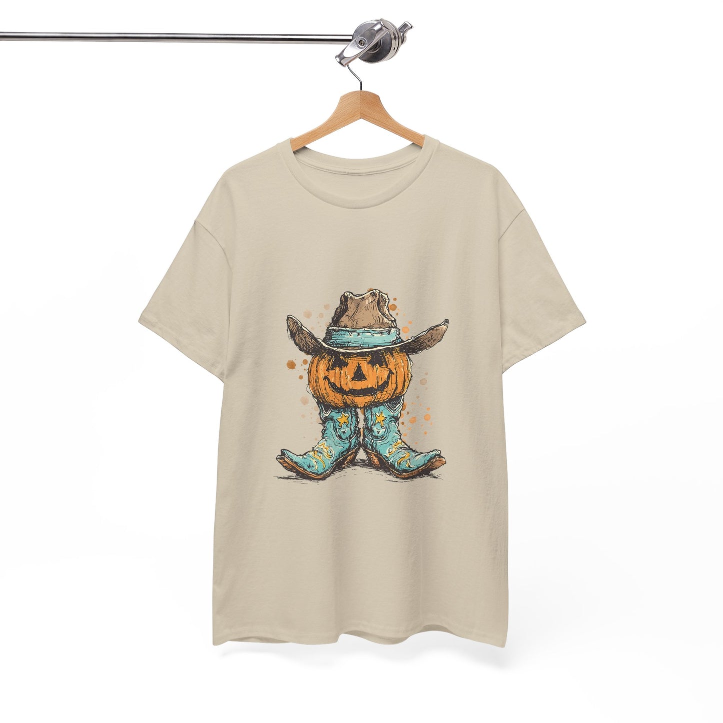 Pumpkin Cowboy Tee — Halloween Western Jack-O’-Lantern T-Shirt