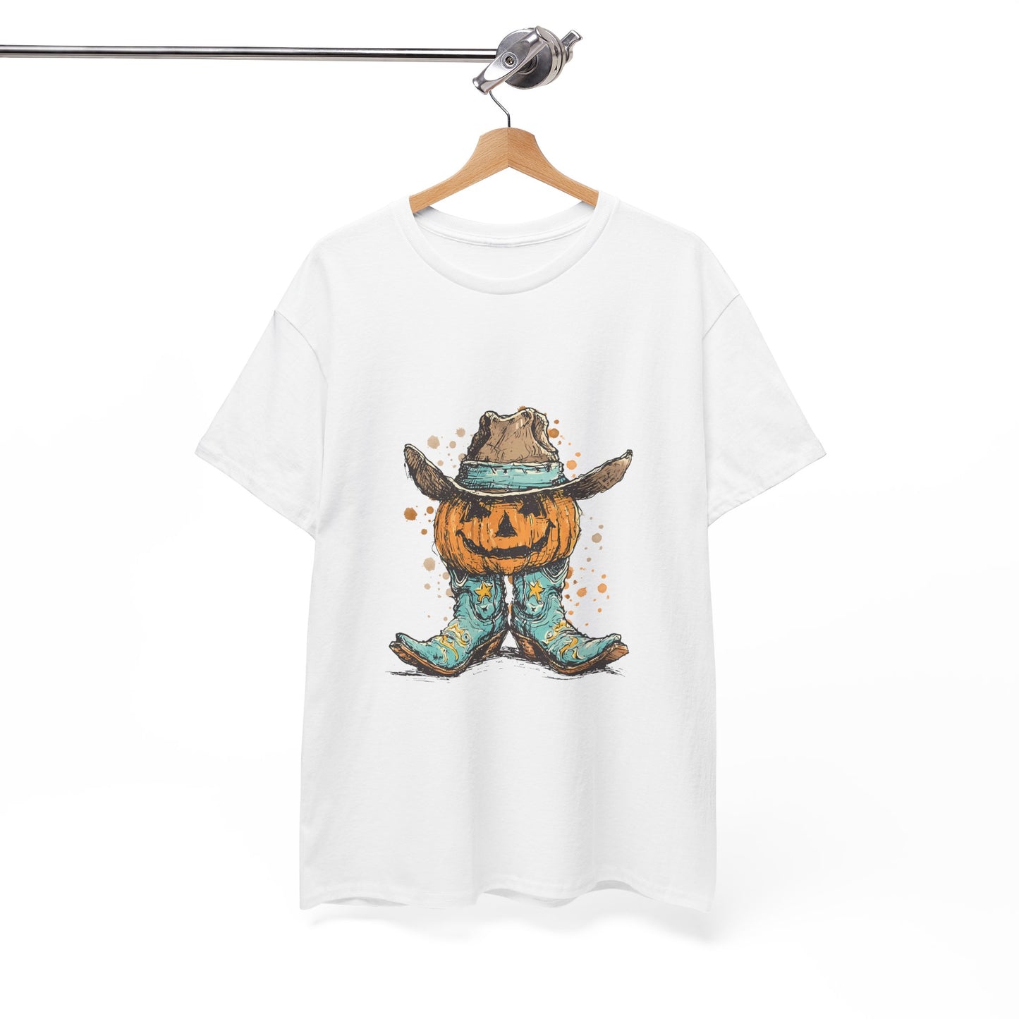 Pumpkin Cowboy Tee — Halloween Western Jack-O’-Lantern T-Shirt