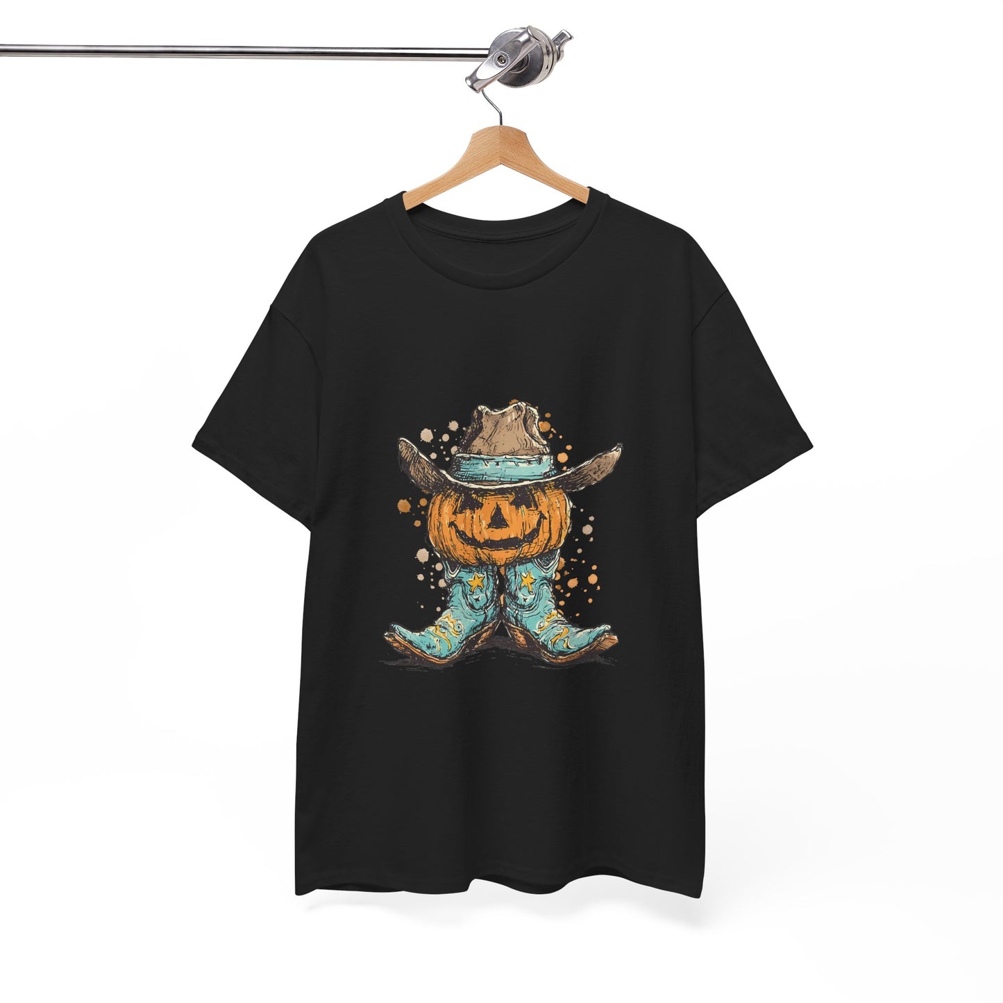 Pumpkin Cowboy Tee — Halloween Western Jack-O’-Lantern T-Shirt