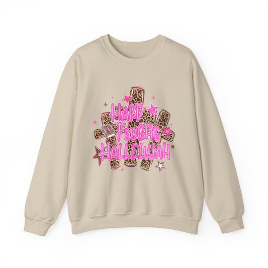 Crewneck Sweatshirt — "Hard Faught Hallelujah"