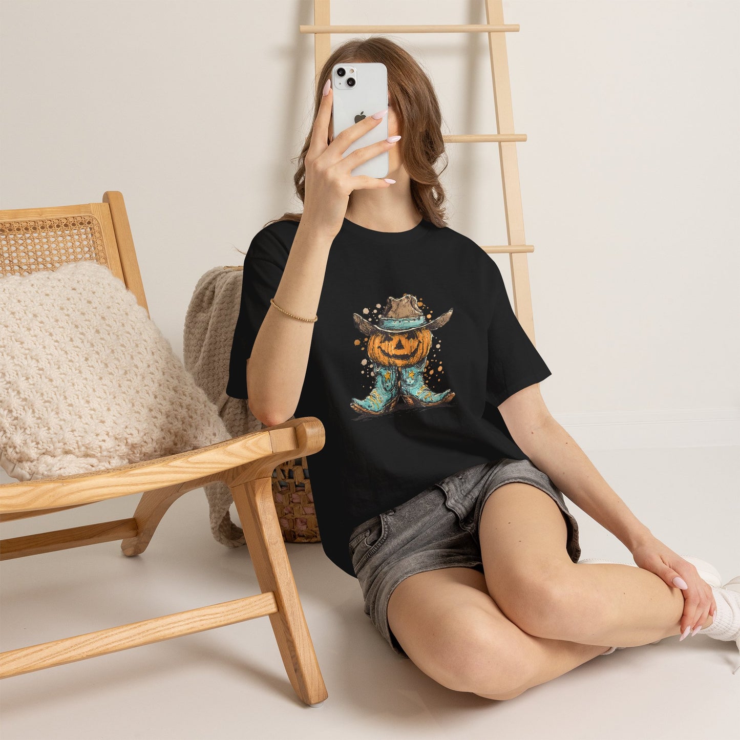 Pumpkin Cowboy Tee — Halloween Western Jack-O’-Lantern T-Shirt