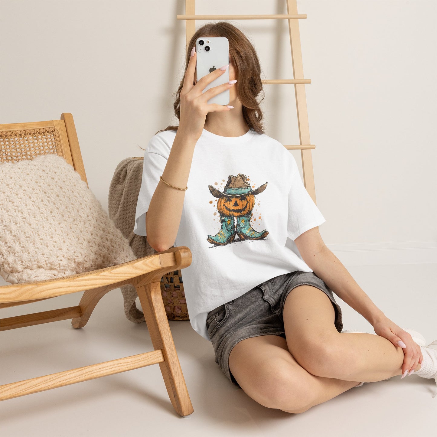 Pumpkin Cowboy Tee — Halloween Western Jack-O’-Lantern T-Shirt