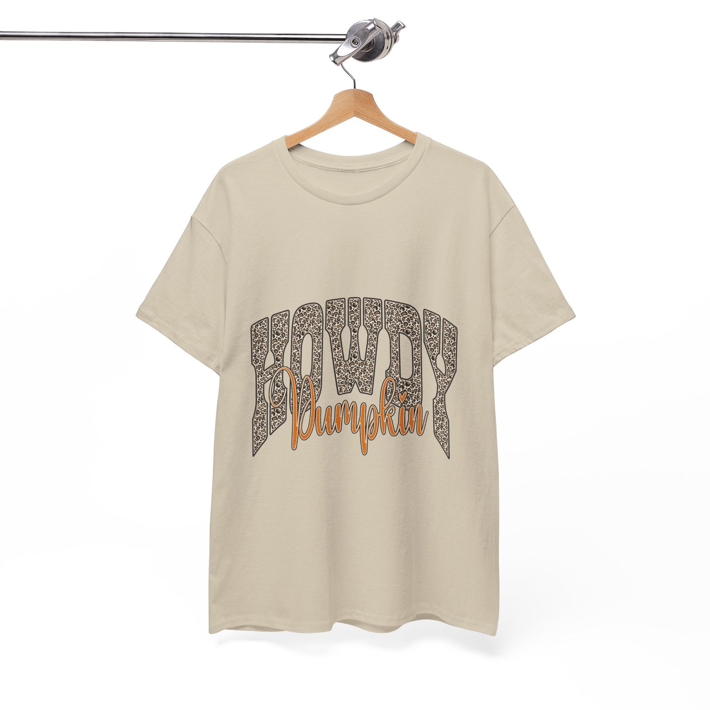 Howdy Pumpkin T‑Shirt — Retro Leopard Print Fall Tee